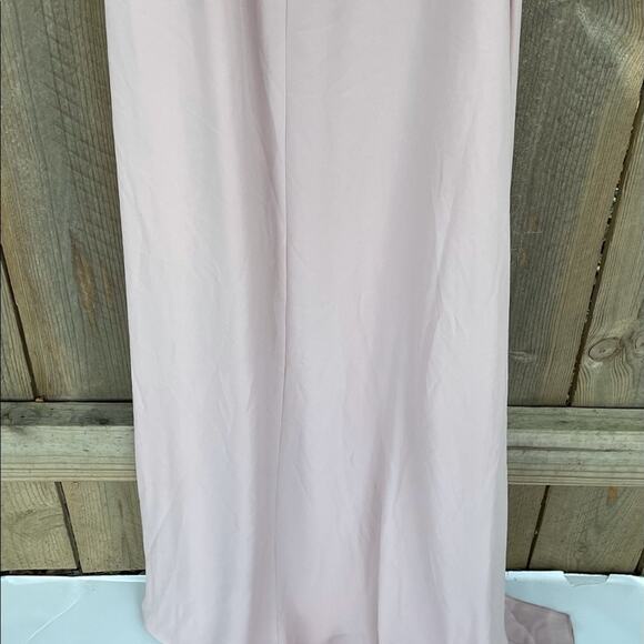 BCBGMAXAZRIA Joyce One-Shoulder Evening Maxi Dress Formal Gown Lavender Mist NWT - Picture 7 of 10